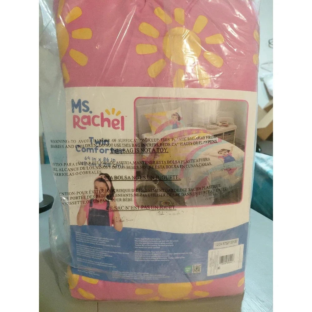 Franco Ms. Rachel Educational Adventures twin comforter  (Single Item) 64 x 86in